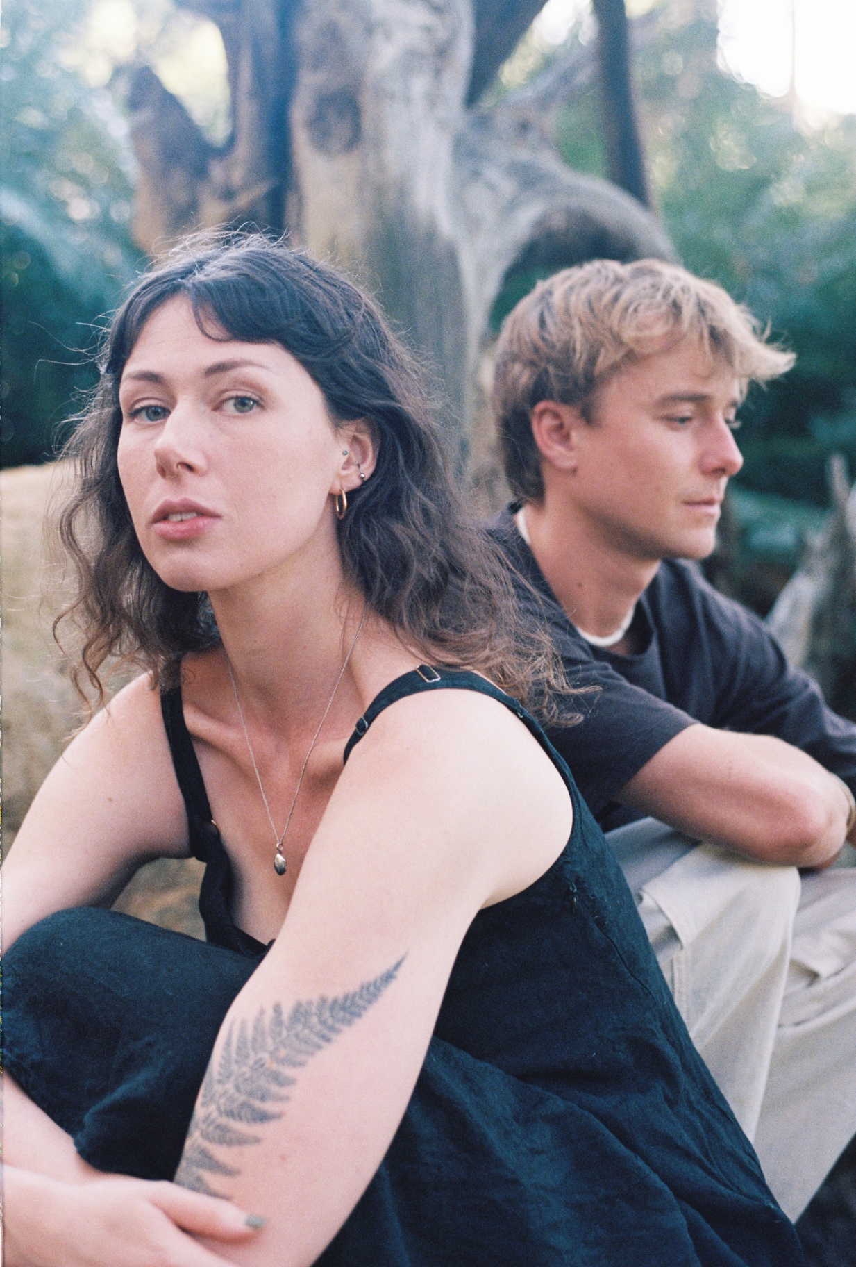 Genevieve Lee and Milo Sun photographed outdoors